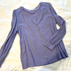 Light purple button down blouse